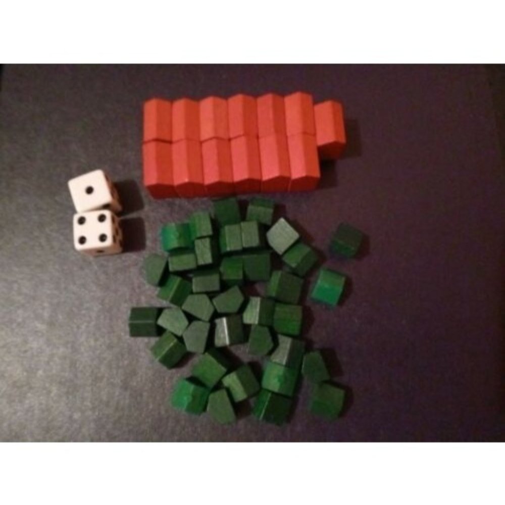 Monopoly Deluxe Edition 1998 Replacement Wooden Hotel / House Pieces Parts  +...